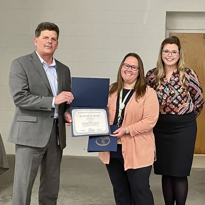 Région 5 Enseignante de l'année, Mme Brandy Johnson